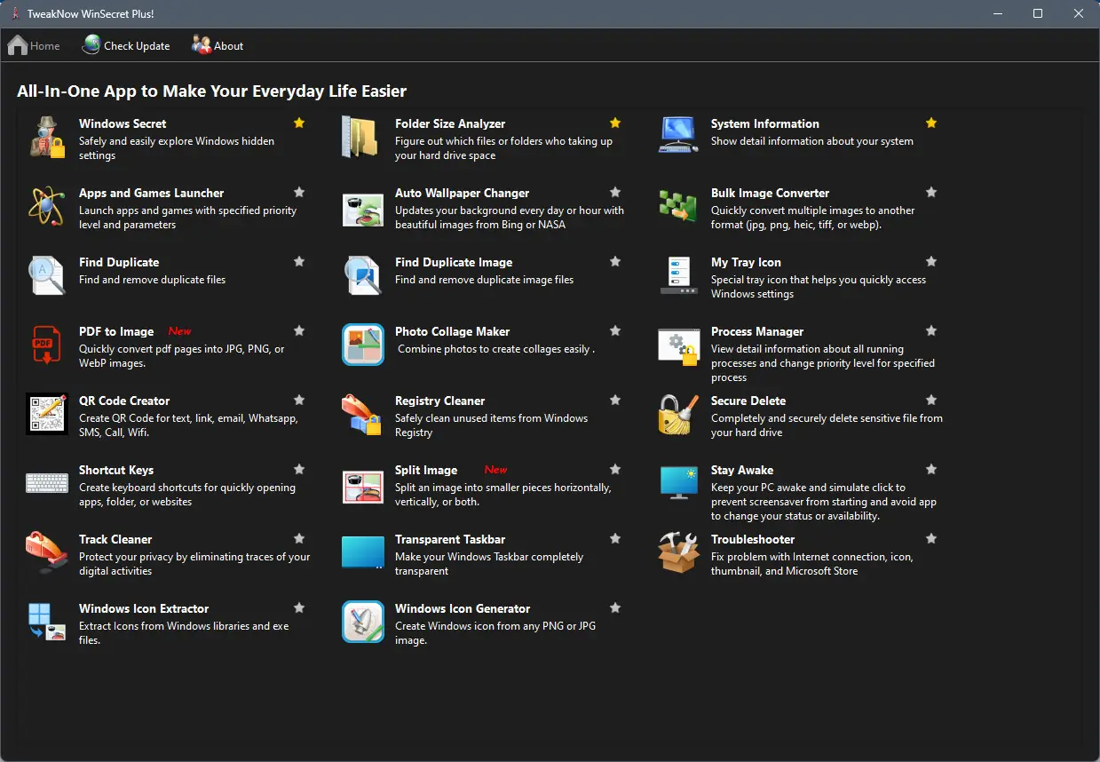 Программный интерфейс TweakNow WinSecret Plus! 5.6.4 RePack (& Portable) by elchupacabra [En]