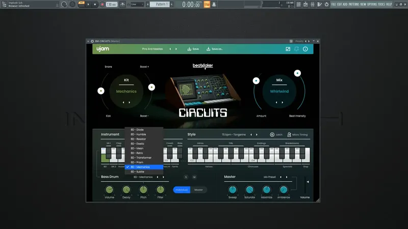 Программный интерфейс UJAM - Beatmaker CIRCUITS 2.2.1 VSTi, VSTi 3, AAX (x64) RePack by R2R [En]