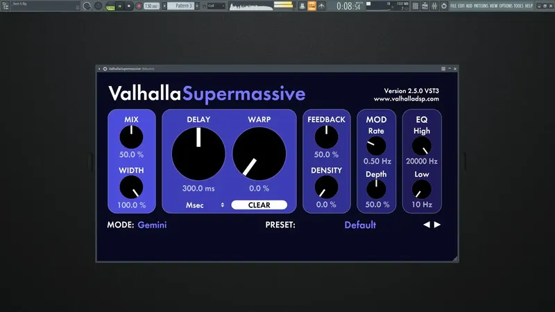 Программный интерфейс Valhalla DSP - Valhalla Supermassive 2.5.0 VST, VST3, AAX (x64) [En]