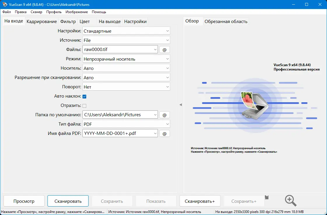 Программный интерфейс VueScan Pro 9.8.44 RePack (& Portable) by elchupacabra [Multi Ru]