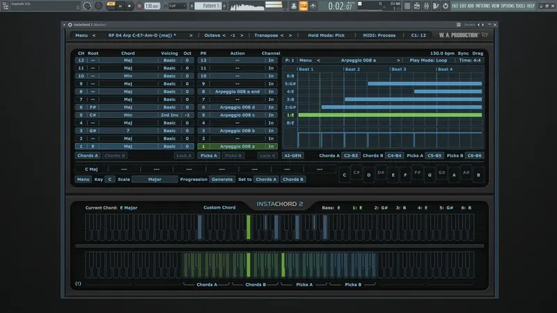 Программный интерфейс W.A Production - InstaChord 2 2.0.4 VSTi, VSTi3, AAX (x64) RePack by MOCHA [En]