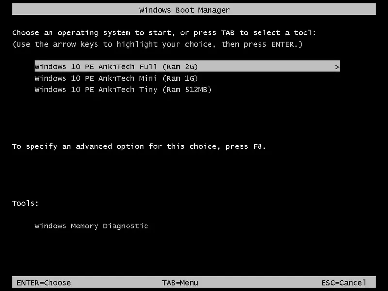 Программный интерфейс Windows 10 PE x64 by AnkhTech V10 (28.06.2024) [En]