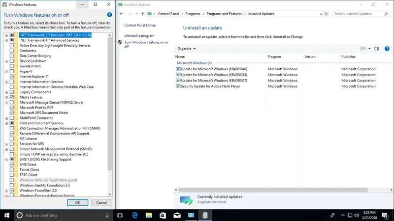 Программный интерфейс Windows 10, Version 1709 with Update AIO [60in1] adguard v.18.03.23 (2018) Русский Английский