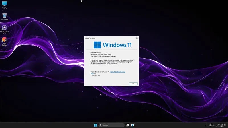 Программный интерфейс Windows 11 PRO 23H2 22631.5189 Update 18 by Ghost Spectre [En]
