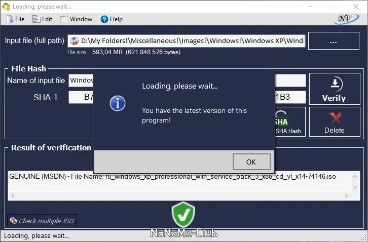 Программный интерфейс Windows and Office Genuine ISO Verifier 11.10.23.21 Portable [En]