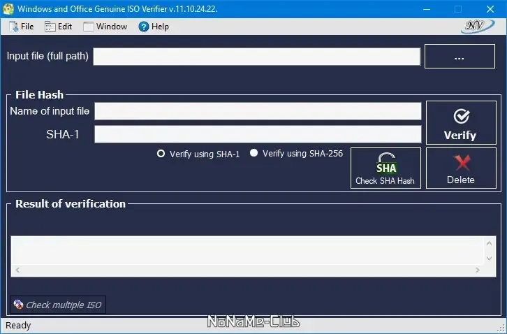 Программный интерфейс Windows and Office Genuine ISO Verifier 11.10.24.22 Portable [En]