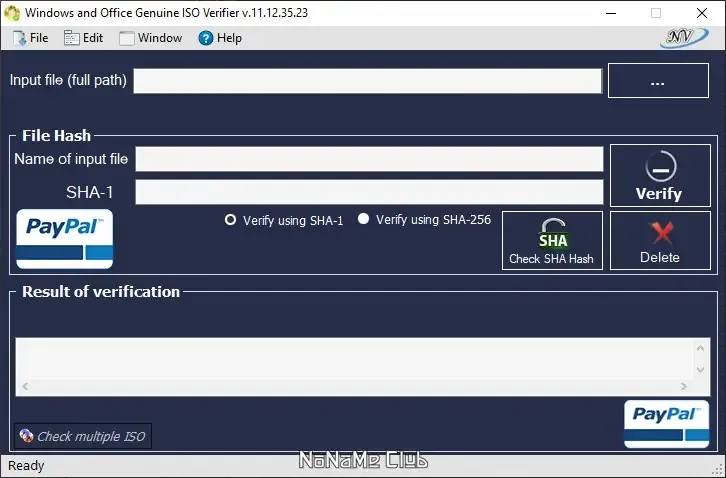 Программный интерфейс Windows and Office Genuine ISO Verifier 11.12.35.23 Portable [En]