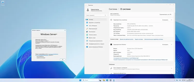 Программный интерфейс Windows Server 2025 LTSC [10.0.26100.1], Version 24H2 Preview - Оригинальные образы от Microsoft MSDN [Ru En]