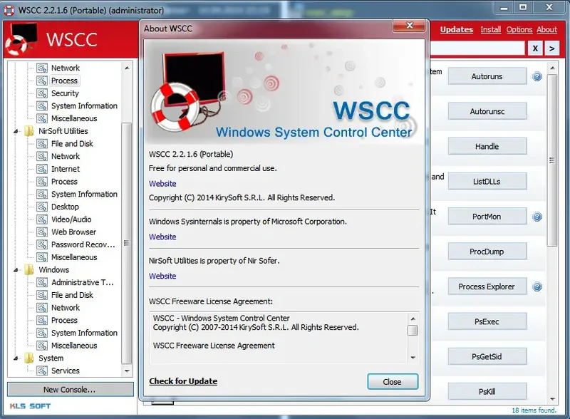 Программный интерфейс Windows System Control Center 2.2.1.6 + Portable [En]