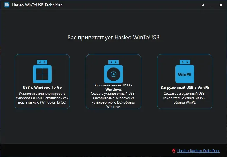 Программный интерфейс WinToUSB Technician 7.9 RePack (& Portable) by elchupacabra [Multi Ru]