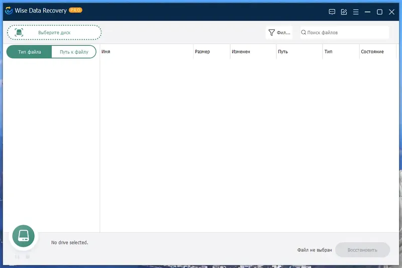 Программный интерфейс Wise Data Recovery Pro 6.1.3.495 Portable by FC Portables [Multi Ru]
