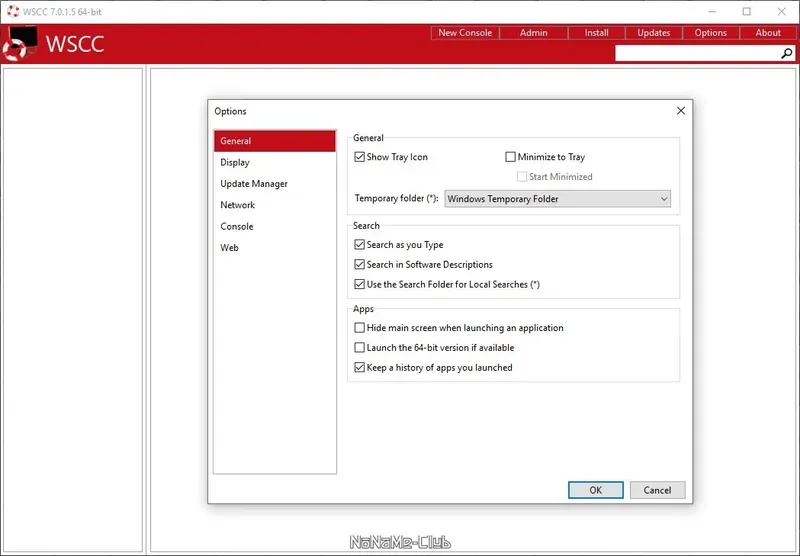 Программный интерфейс WSCC (Windows System Control Center) 7.0.1.5 + Portable [En]