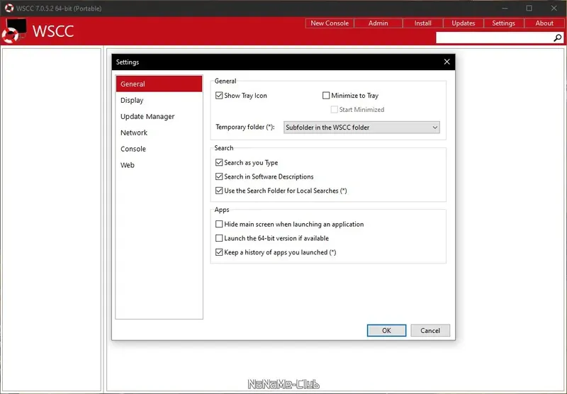 Программный интерфейс WSCC (Windows System Control Center) 7.0.5.2 + Portable [En]