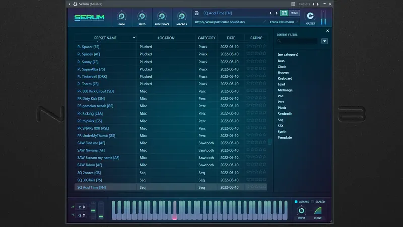 Программный интерфейс Xfer Records - Serum & SerumFX 1.36b3 STANDALONE, VSTi, VSTi 3, AAX (x86 x64) RePack by TCD [En]