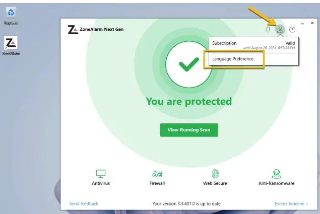 Программный интерфейс ZoneAlarm Extreme Security NextGen 3.3.407.0 (Web installer) (акция Comss) [Multi Ru]