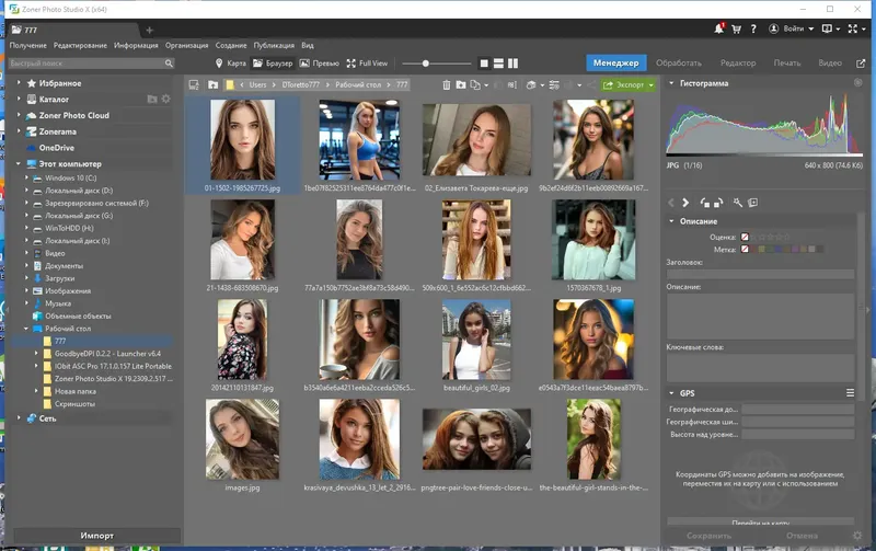 Программный интерфейс Zoner Photo Studio X 19.2309.2.517 RePack by KpoJIuK [Ru En]