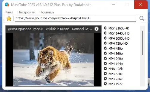 Работа с приложением
