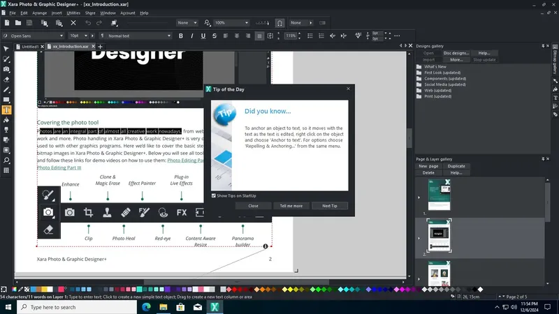 Работа с приложением