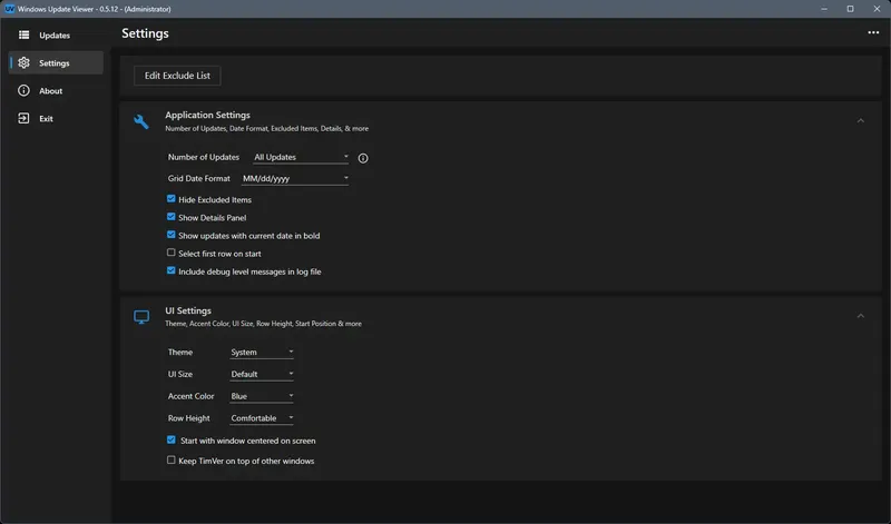 Работа с приложением