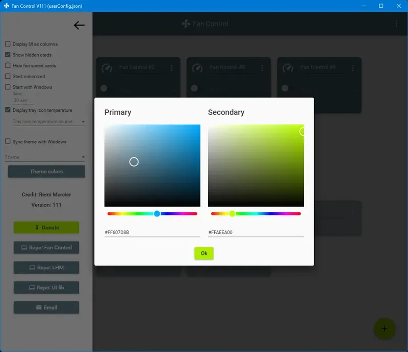 Работа с приложением