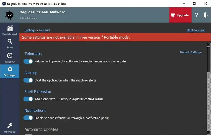 Работа с приложением