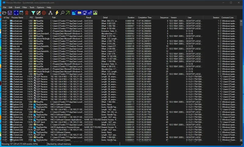 Работа с приложением