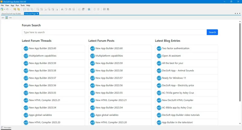 Работа с приложением