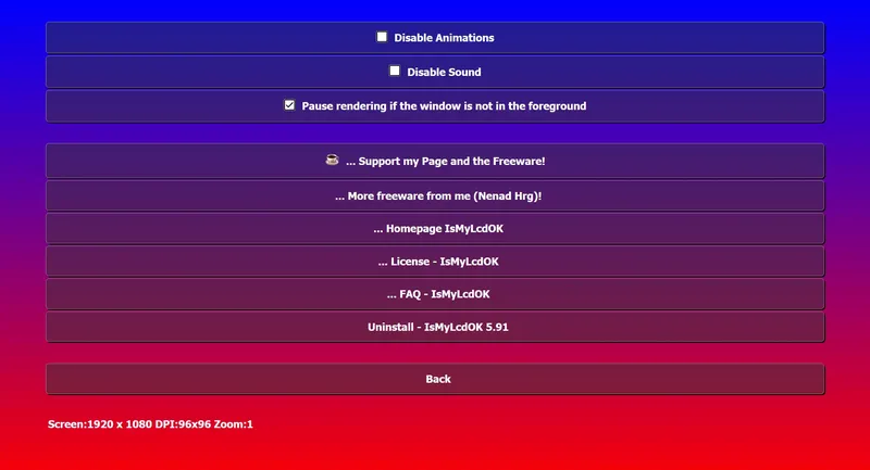 Работа с приложением