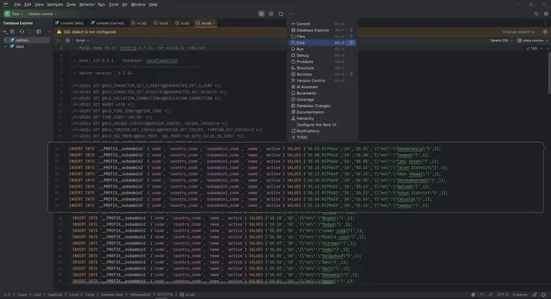Работа с приложением