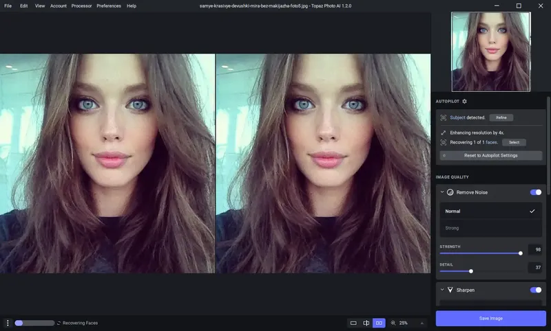 Работа с приложением