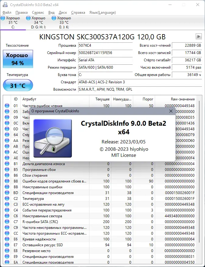 Работа с приложением