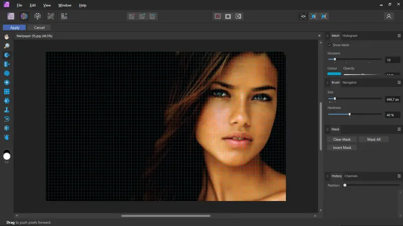 Работа с приложением