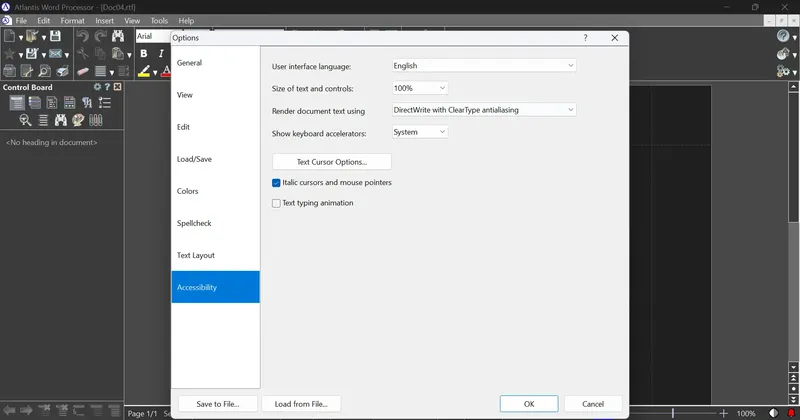 Работа с приложением