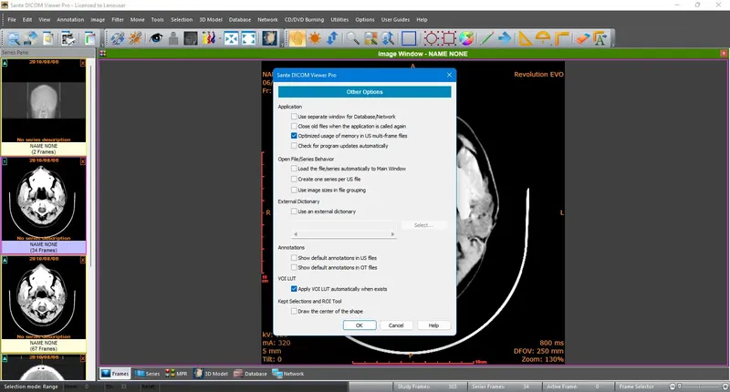 Работа с приложением