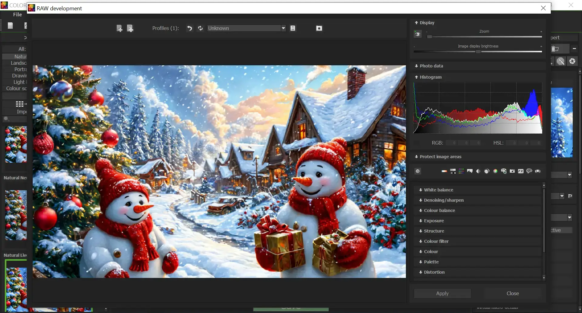 Работа с приложением