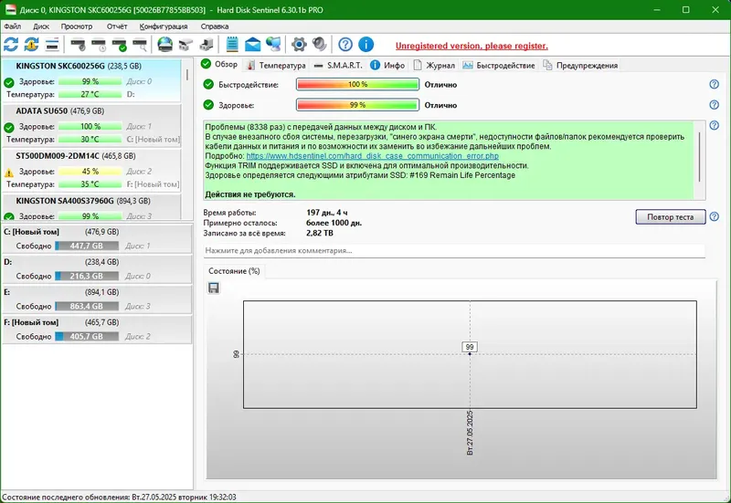 Работа с приложением