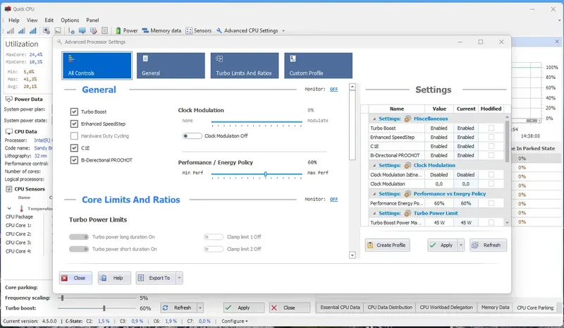 Работа с приложением