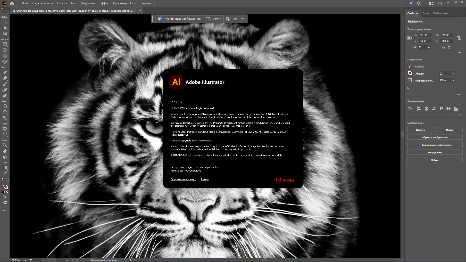 Работа с приложением