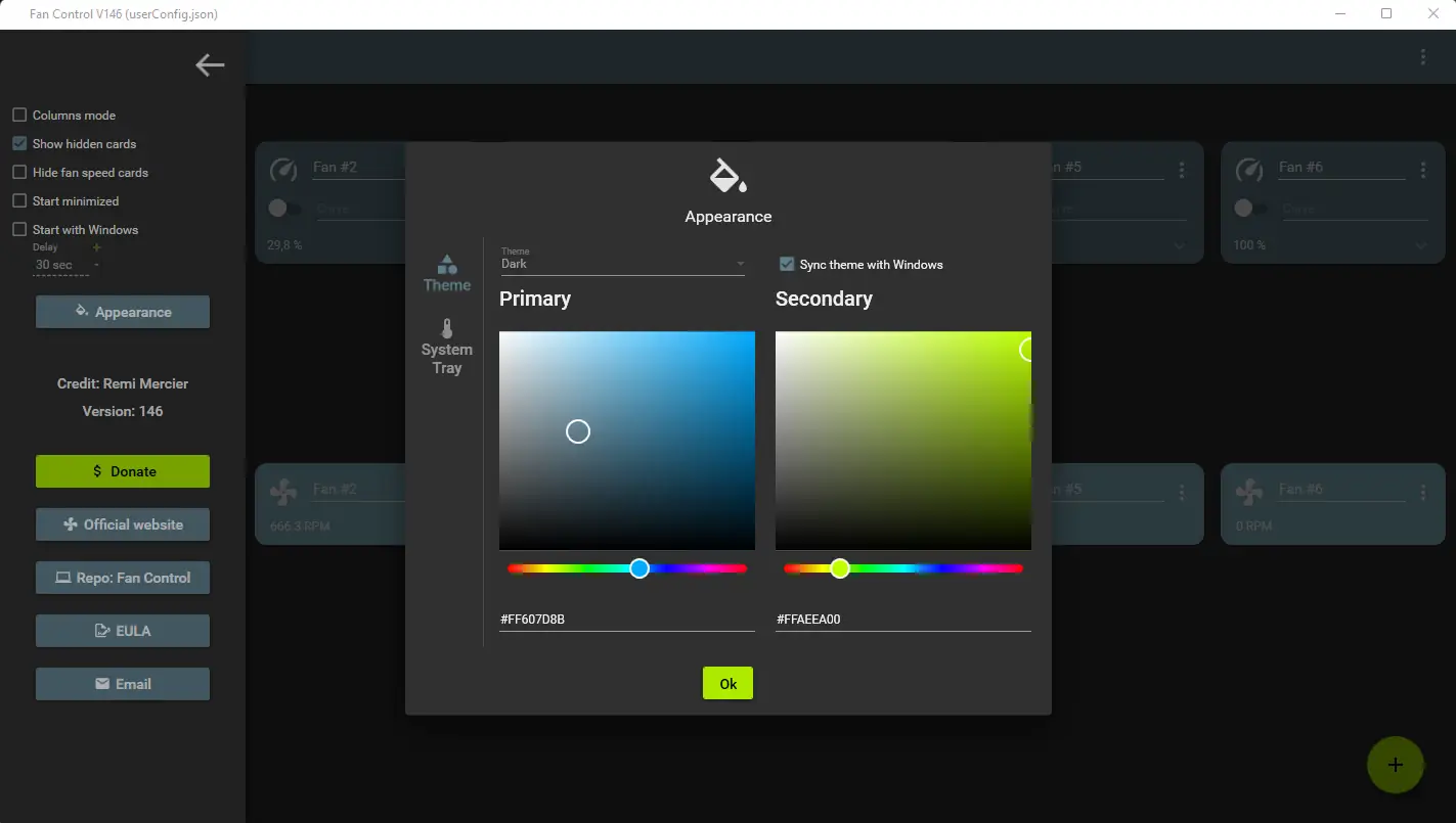 Работа с приложением