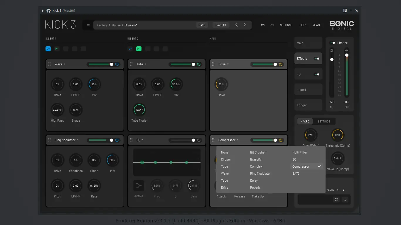 Работа с приложением