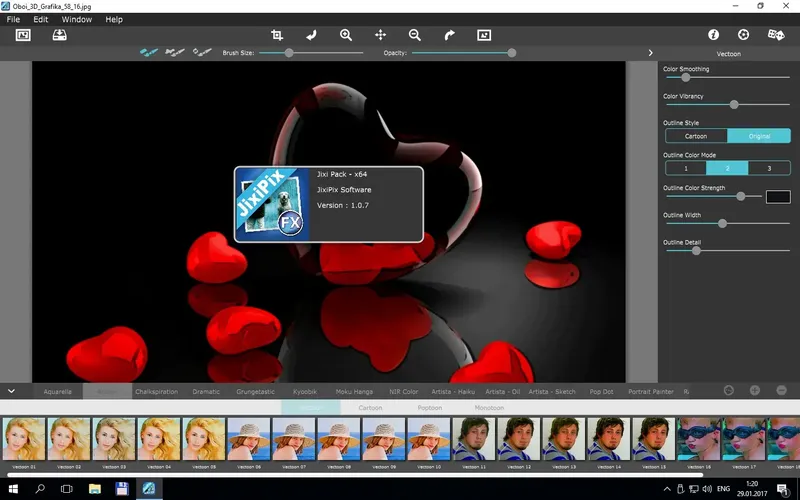 Работа с приложением