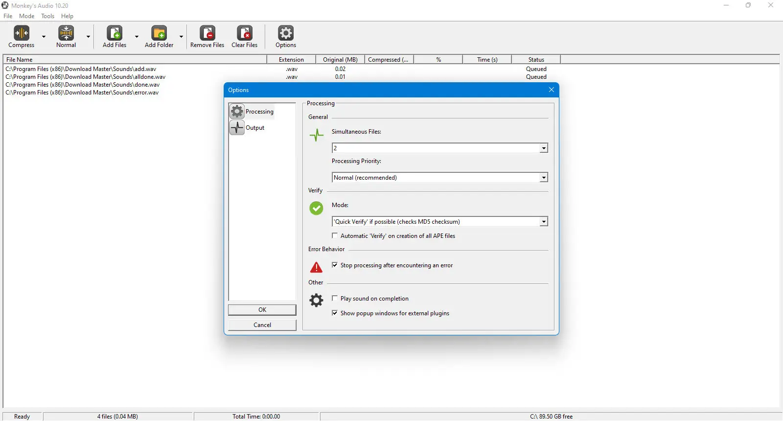 Работа с приложением
