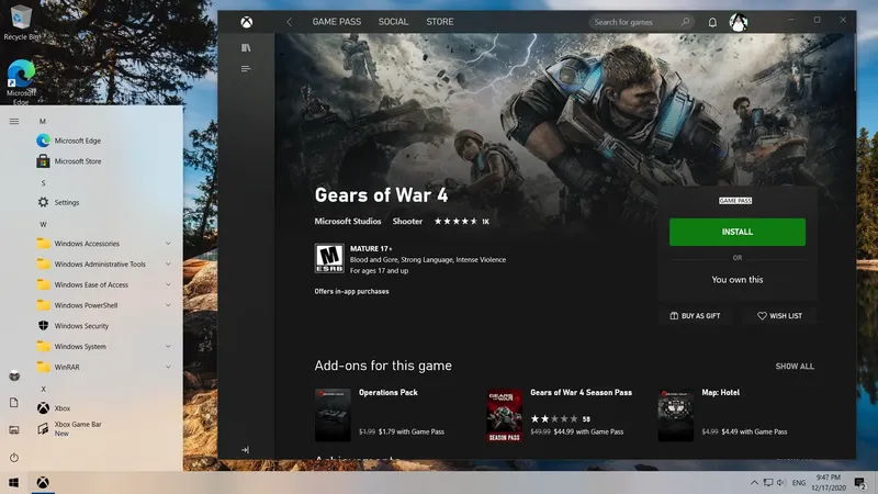 Работа с приложением