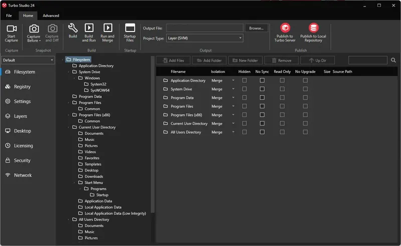 Работа с приложением