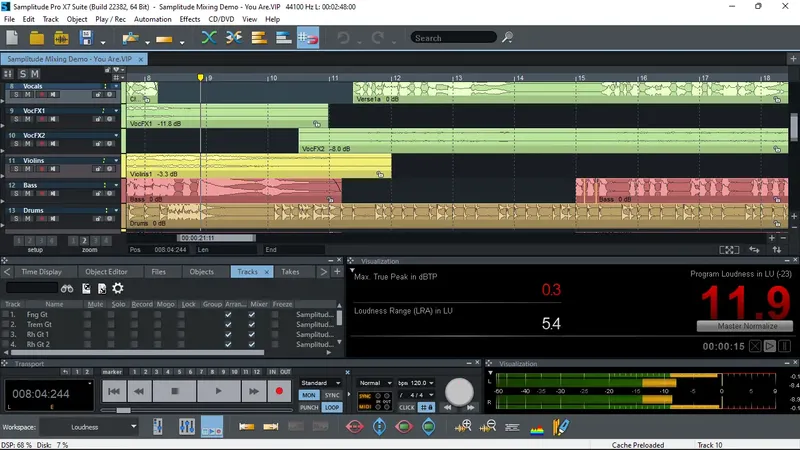 Работа с приложением