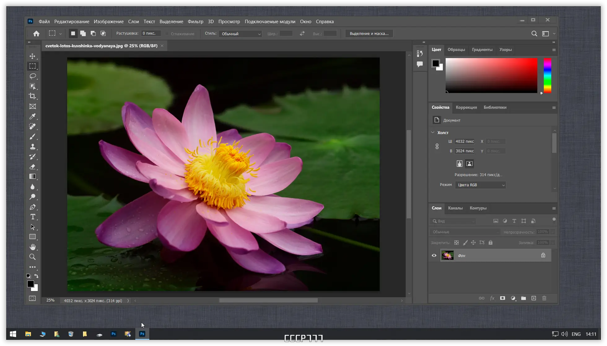Работа с приложением