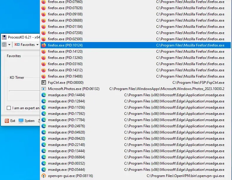 Работа с приложением
