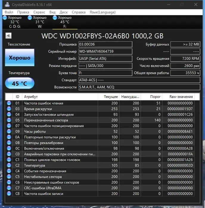 Работа с приложением