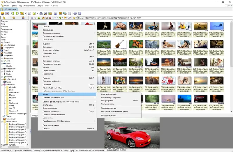 Работа с приложением