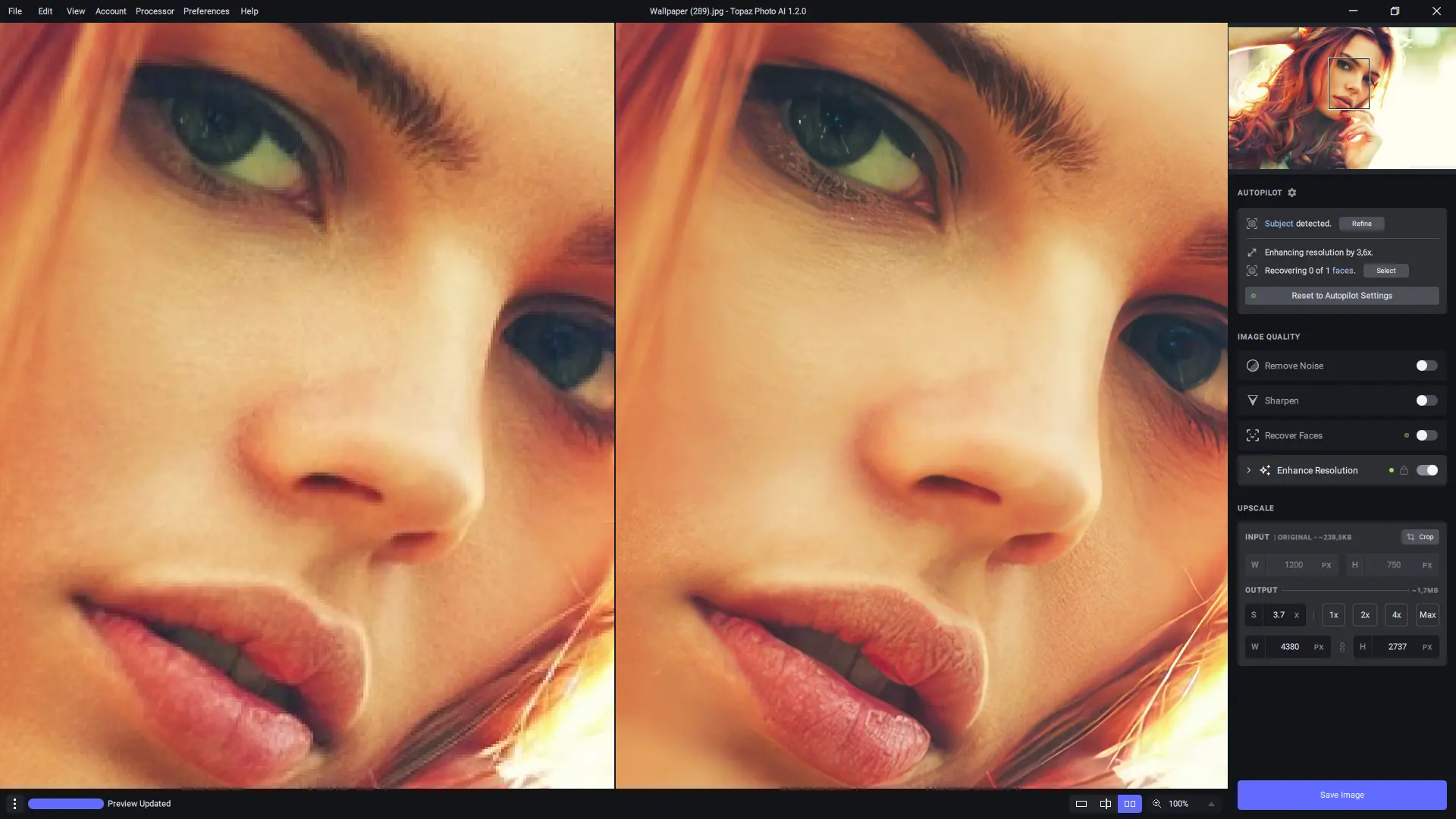 Работа с приложением